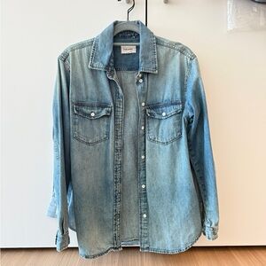 Frame Denim Light Blue Button Down Shirt